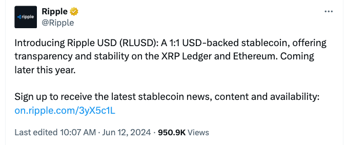 OUSG代币可通过Ripple的RLUSD稳定币兑换
