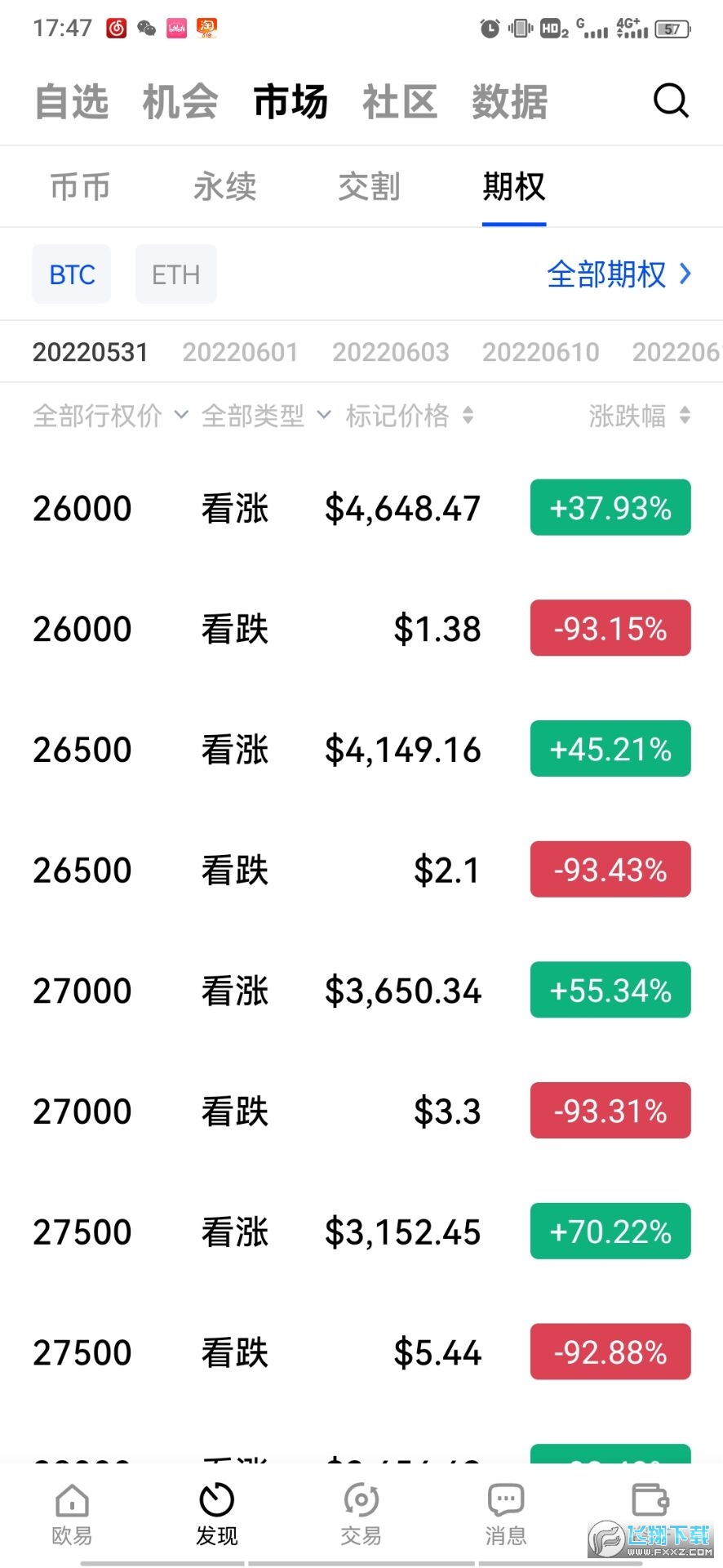 空气币交易平台(okx)