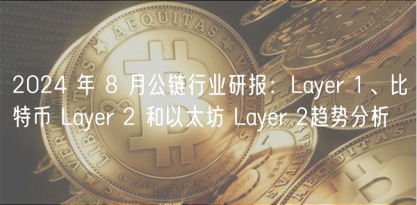 2024 年 8 月公链行业研报：Layr 1、比特币 Layr 2 和以太坊 Layr 2趋势分析